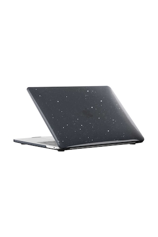 Apple Uyumlu MacBook 13.3' Pro 2022 M2 A2338 Kılıf Simli Ön Arka Kapak 001