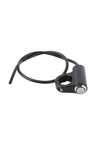 Yaleker Motosiklet 22mm Direksiyon Led Anahtarı - B Tipi Alüminyum Kilitleyici Buton Mavi Işık - Far, Sis Farı, Tehlike Işığı İçin Diğer