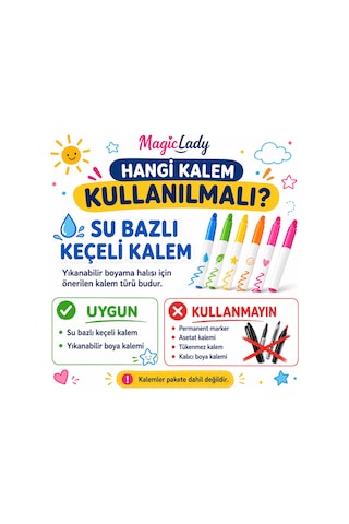 Yıkanabilir Boyama Halısı 100x150 Cm Çocuklar İçin Eğitici Ve Tekrar Kullanılabilir Boyama Örtüsü