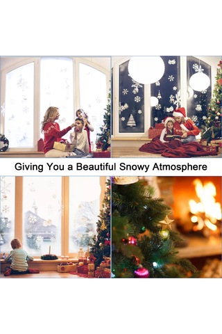 Kangvka 18 Adet Beyaz Köpük Kar Taneleri - Noel Dekorasyonu Paketi 30x30cm'den 5.5x5.5cm'ye Beyaz