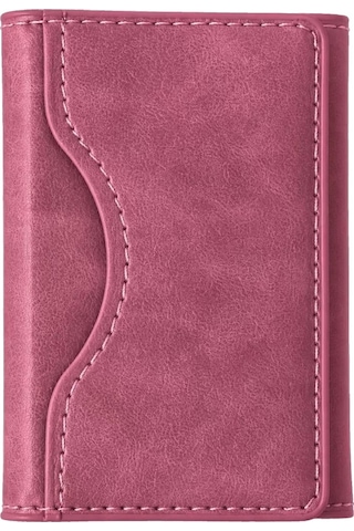 Modamizo Mey İthalat Tema Magsafe Deri Kartlık - Pembe