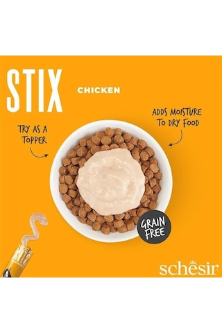Schesir Stick Tavuklu Yetişkin Kedi Ödülü 6 x 15 G