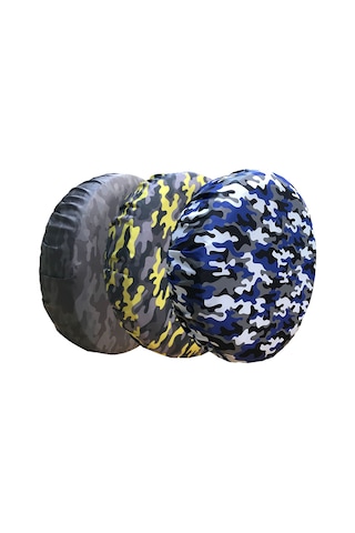 Cute Cover Kamuflaj Stepne Kılıfı Lastik Koruyucu Lacivert Beyaz N11.40