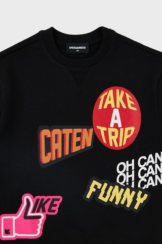 Dsquared2 Çocuk Sweat Dq0223-d00u7 Black Siyah Siyah