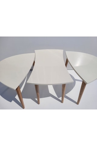 Akset Orta Sehpa Zigon Krem Yapboz