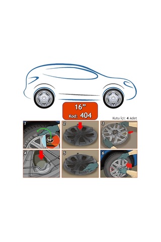 Sjs 404 16 Inç Jant Kapağı Sks Üniversal
