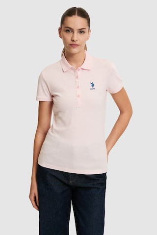 U.s. Polo Assn. Kadın Açık Pembe Tişört Basic 50321798-vr078 Acık Pembe