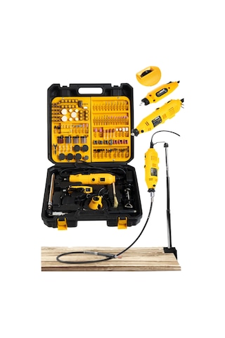 Stilmax Italy SUPER600 500 W Devir Ayarlı Çift Gravür Oyma Taşlama Set