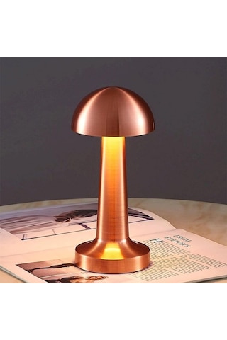 Mantar Model Retro Masa Lambası - Dimmerli, Şarjlı, Dekoratif Ve Dokunmatik Çok Renkli
