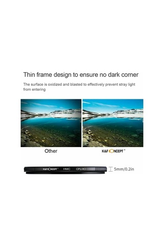 K&f Concept Nano-k Serıes 55mm Hmc-cpl Filtre Ultra İnce Çok Kaplamalı