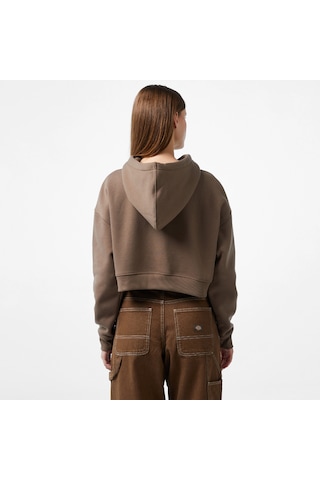 Dıckıes Dickies Oakport Cropped Kadın Kahverengi Hoodie