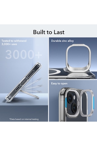 Esr Apple Uyumlu iPhone 15 Halolock Mag Safe Classic Hybrid Silikon Kılıf Şeffaf Şeffaf