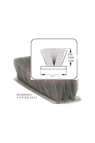 Kendinden Yapışkanlı Cam Balkon - Sürgülü Kapı Kıl Fitil 67X800, 67X1000, 67x1200, 67x1500, 67x2000