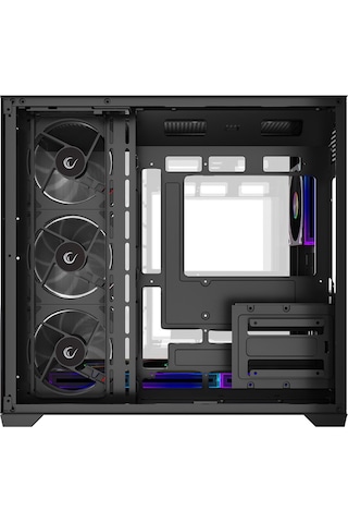 Rampage Ares V2 Gaming Pc Kasası 7x120mm Argb Fanlı Temperli Cam Atx Mid Tower Oyuncu Kasası 360mm Sıvı Soğutma