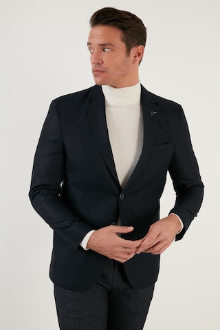Buratti Slim Fit 6 Drop Çift Yırtmaçlı Blazer Erkek Ceket 216Serardo Lacivert
