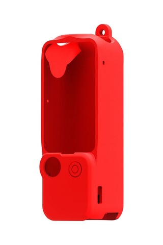 Cbtx Djı Osmo Pocket 3 Cep Kamera Silikon Kılıf Damla Koruma Kılıf Kapağı - Kırmızı