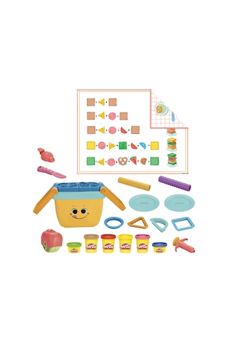 F6916 Play-doh Piknik Şekilleri Başlangıç Seti +3 Yaş Çok Renkli