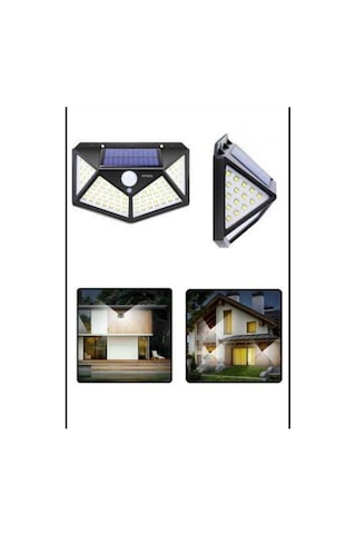 Solar Led Duvar Aplik 100 Ledli 3 Modlu Tıtan Hero Hl-5163