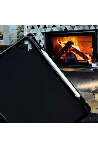 Apple Uyumlu iPad Pro 12.9 2020 (4.Nesil) Zore Kalemli Tablet Silikon-S