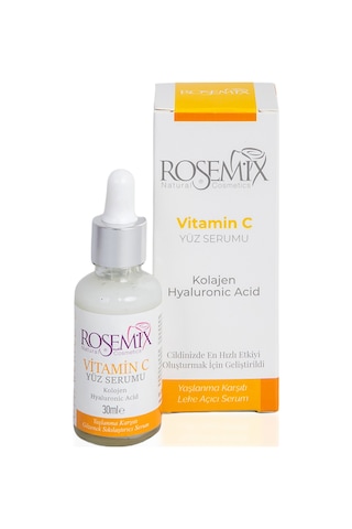 Rosemix - 736 - - Vitamiv C Serum Kolojen-hyalüronik Asit 30 Ml - 2 Adetlik - Csmo-tex - Set Ürün