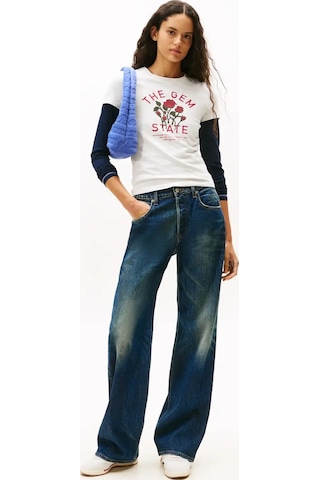 Tommy Hilfiger Tjw Slım Idaho Novel Beyaz Kadın T-shirt