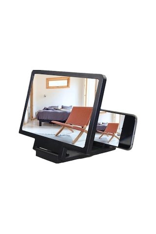 Trendooze Homyl Ekran Büyüteç, 7,20x5,63 İnç, Siyah, Kino Uygun 7,20 İnç X 5,63 İnç