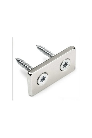 Neodyum Mıknatıs 40X20X10\5X5 Köşeli Havşa Delikli , Adet Seçmeli 1 Adet