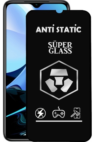 Xiaomi Redmi 9T Tam Kaplayan Anti Statik Dayanıklı Süper Cam Ekran Koruyucu