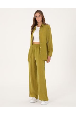 Pierre Cardin Kadın Yeşil Pantolon Kanvas-chino 50313692-vr257 Yeşil