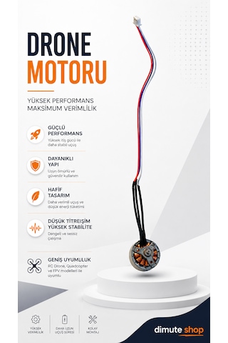 Drone Motoru Fırçasız Yüksek Performanslı Rc Drone Yedek Motor