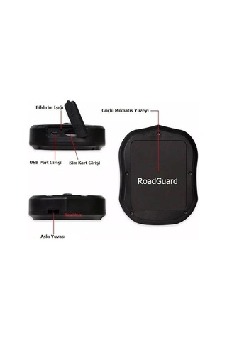Roadguard 10 Bin Mah Gps Otomobil Motosiklet Araç Takip Cihazı Canlı İzleme