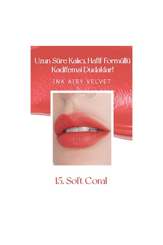 Peripera Ink Airy Velvet Ruj 15 Soft Coral