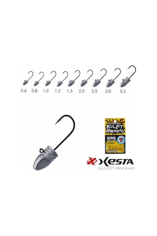 Xesta Bullet Rıbhead Jıg Head No:8 0.8 Gr 4 Lü Paket - Standart