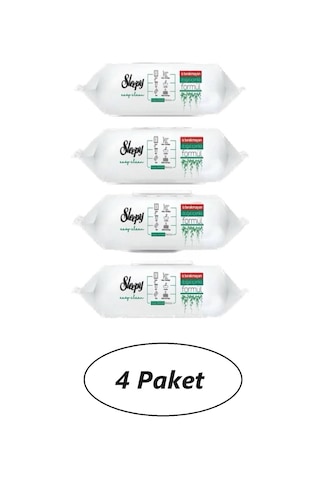 Sleepy Easy Clean Yüzey Temizlik Havlusu 100 Yaprak 4 Adet Tekli
