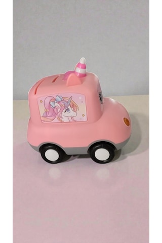 Unicorn Araba Şeklinde Şifreli Kumbara Boyutu 15 Cm