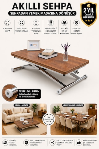 Home Üst Tabla Mdf Ceviz Oval Köşe Alt Krom