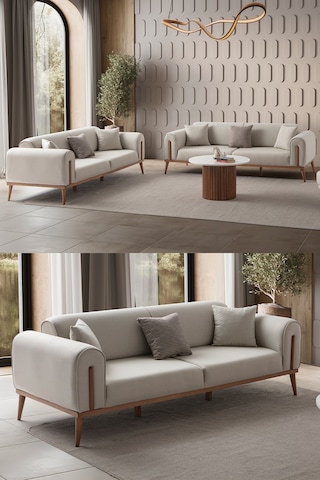 Riva 3+3 Koltuk Takımı Krem