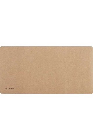 Besthome1 Doğal Kork Materyalinde Büyük Boy 85x42cm Masaüstü Matı: Su Geçirmez, Kirliyorsa