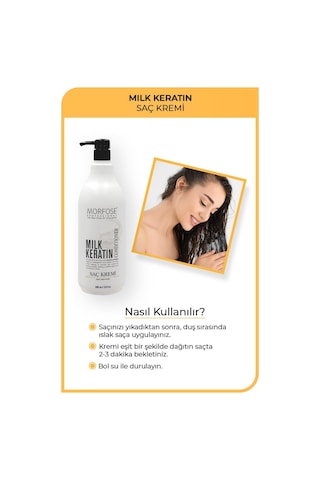 Morfose Milk Therapy Şampuan 1 L + Milk Keratin Saç Bakım Kremi 1 L