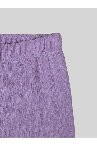 Lila Bürümcük Bol Paça Pantolon 2062-6 Lila