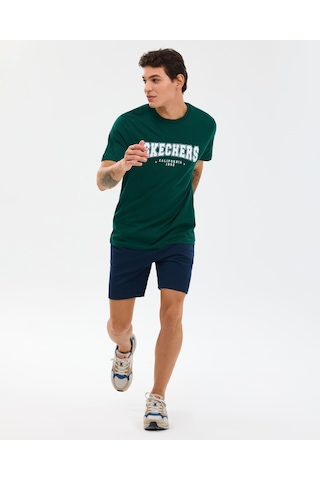 Skechers M Regular T-shirt Erkek Haki Tshirt S2610122-4222