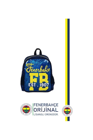 Fenerbahçe Orijinal Lisanslı Anaokulu Çantası Fb Sarı Lacivert Çanta Sarı - Lacivert