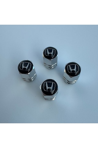 Honda İle Uyumlu Logolu Alüminyum Sibop Kapağı Ve Silikon Anahtarlık