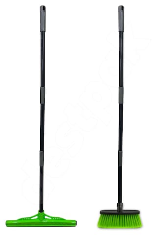 Fırça Çekpas Seti - Demonte Sap - Ev Fırçası Ve Yersil - 110 Cm Sap - Kaliteli Sap - Kaliteli Başlık