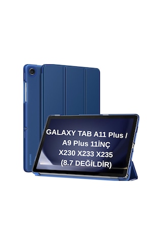 Samsung Uyumlu Galaxy Tab A11 Plus 11inç X230 Kılıf Pu Deri Smart Standlı Case Uyku Modlu X235 X236f