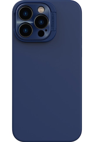 Nillkin Apple Uyumlu iPhone 14 Pro Max Stand Özellikli Lens Koruyuculu Lansman Kılıf Lacivert