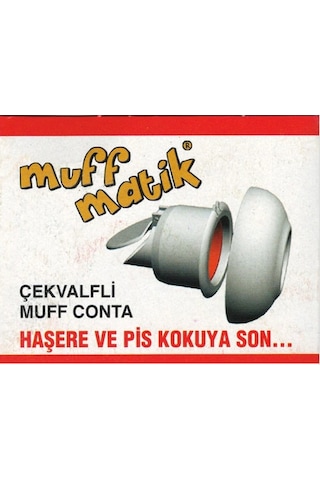 Muff Matik Çekvalfli Lavabo Koku-Haşere Önleyici