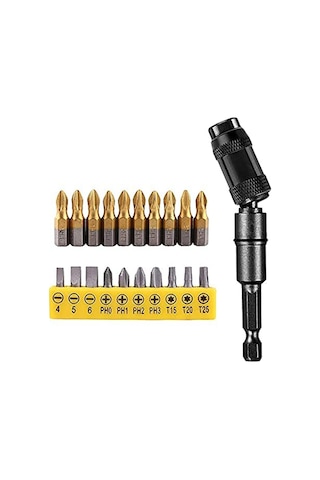 Tangshopping 1/4 Inç Manyetik Esnek Pivot Matkap Ucu Uç Tutucu