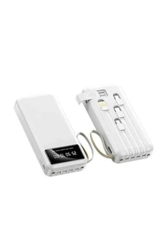 Powerbank Şarj Cihazı 4 Çıkışlı 20.000 Mah Powerbank Kompakt Yüksek Kapasiteli Hızlı Şarj Çok Renkli