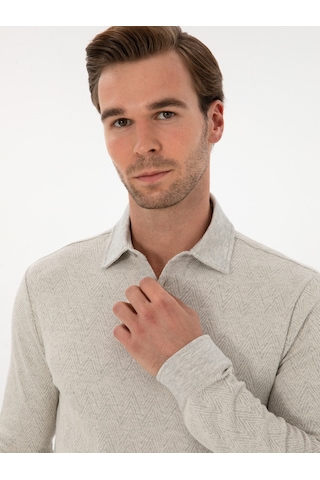 Cacharel Erkek Taş Sweatshirt 50311374-vr049 Gri